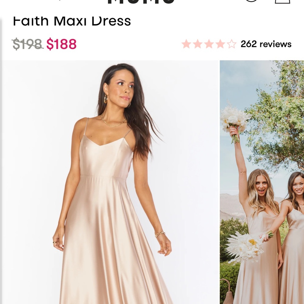 Satin Luxe champagne Braidsmaid faith maxi dress from showmeyourmumu.